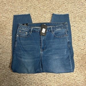 Fashion Nova Greatest Love of All Distressed Skinny Jeans